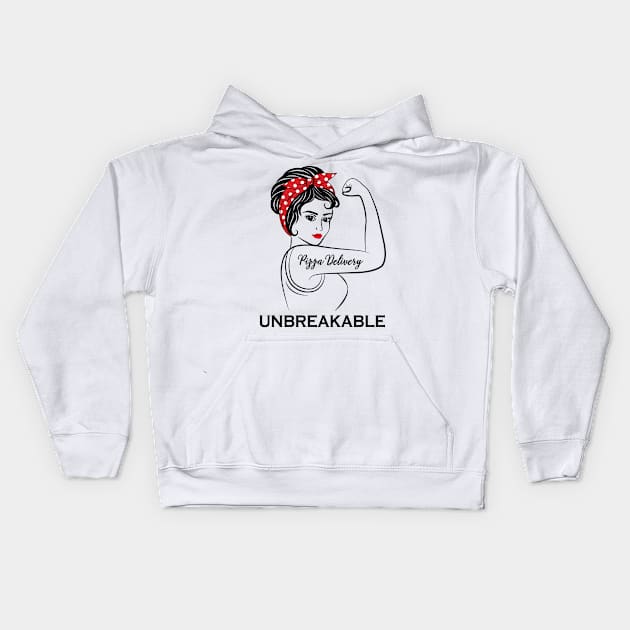 Pizza Delivery Unbreakable Kids Hoodie by Marc